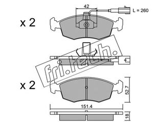 ΤΑΚ. LANCIA DEDRA 2.0 16V -99  \"E\" FRITECH fri.tech. 283.1