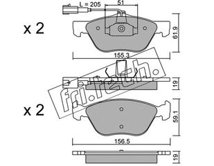 ΤΑΚ. ALFA ROMEO 166I 2.0 T.S 16V-LANCIA KAPPA -03 \"E\"  FRITECH fri.tech. 085.1