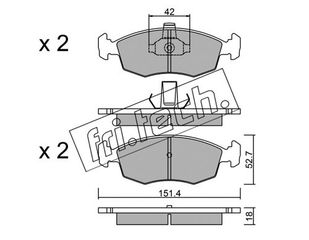 ΤΑΚ. FIAT PALIO,PUNTO 1.8 HGT,STRADA \"E\" FRITECH fri.tech. 283.3