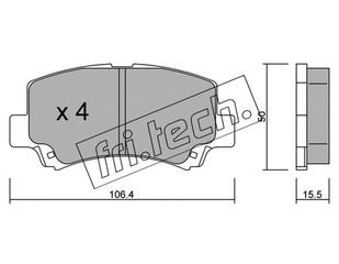 ΤΑΚ. SUZUKI WAGON R 00- FRITECH \"E\" fri.tech. 434.0