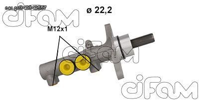 ΑΝΤΛ. ΦΡΕΝ. AUDI A1-SEAT IBIZA IV 1.2TSI <15 Φ22,20mm CIFAM 202-1186