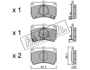 ΤΑΚ. MAZDA 323 -89      FRITECH \"E\" fri.tech. 105.0