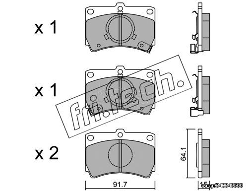 ΤΑΚ. MAZDA 323 -89      FRITECH \"E\" fri.tech. 105.0