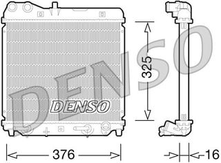 ΨΥΓΕΙΟ ΝΕΡΟΥ HONDA JAZZ II 1.2,1.3 iDSI <08 376X325X16 DENSO DENSO DRM40026