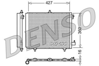 ΨΥΓΕΙΟ A/C CITROEN C2,C3-PEUGEOT 2008,207,208 1.2,1.4 DENSO DENSO DCN21009