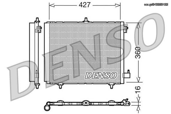 ΨΥΓΕΙΟ A/C CITROEN C2,C3-PEUGEOT 2008,207,208 1.2,1.4 DENSO DENSO DCN21009