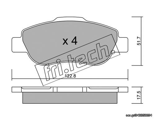 ΤΑΚ. FIAT PANDA 1.2 4X4    \"E\"  FRITECH fri.tech. 654.0