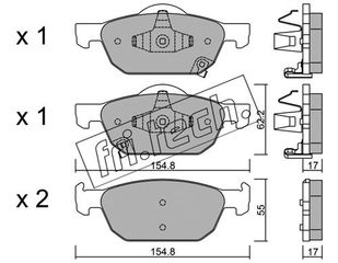 ΤΑΚ. HONDA ACCORD IX 2.0I,2.2 08-  \"E\" FRITECH fri.tech. 883.0