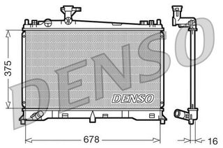 ΨΥΓΕΙΟ ΝΕΡΟΥ MAZDA 6 ALL <07 678X375X16 DENSO DENSO DRM44010