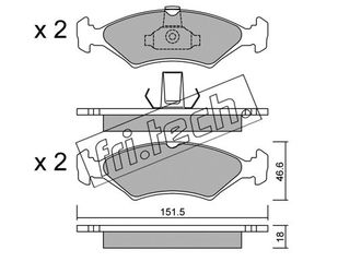 ΤΑΚ. FORD-MAZDA        FRITECH \"E\" fri.tech. 095.0
