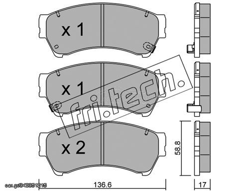 ΤΑΚ. MAZDA 6 ALL 09- \"E\" FRITECH fri.tech. 886.0