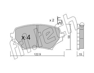 ΤΑΚ. MAZDA MX-5 III 1.8,2.0  05->  \"E\" FRITECH fri.tech. 887.0