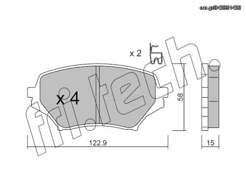 ΤΑΚ. MAZDA MX-5 III 1.8,2.0  05->  \"E\" FRITECH fri.tech. 887.0