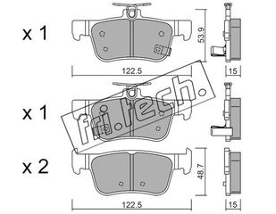 ΤΑΚ. HONDA CIVIC X 1.0,1.5 VTEC 17> \"Ε\" FRITECH fri.tech. 1131.0