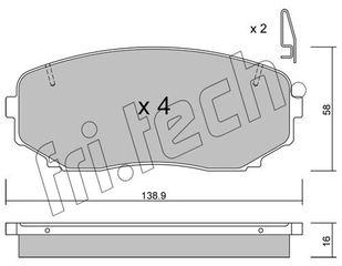 ΤΑΚ. MITSUBISHI ECLIPSE 1.5,2.2DiD 17> \"E\" fri.tech. 889.1