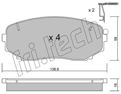 ΤΑΚ. MITSUBISHI ECLIPSE 1.5,2.2DiD 17> \"E\" fri.tech. 889.1