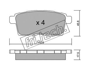 ΤΑΚ. MAZDA CX-7,CX-9 2.2,2.3,3.5 09-  \"E\"  FRITECH fri.tech. 890.0