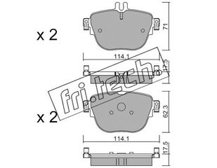 ΤΑΚ. MERCEDES E-CLASS (W213) E 350D 16> FRITECH fri.tech. 1137.0