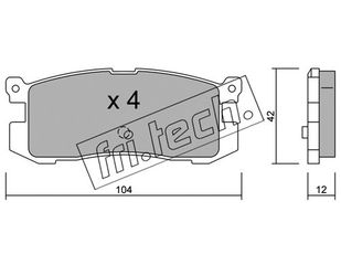 ΤΑΚ. MAZDA 626 ΙΙΙ 1.6,1.8,2.0 -92       FRITECH \"E\" fri.tech. 242.0