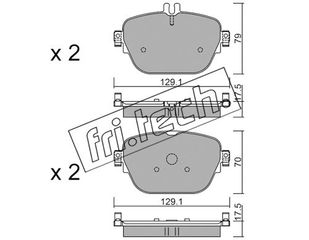 ΤΑΚ. MERCEDES E-CLASS (C238) 16> \"Ο\" FRITECH fri.tech. 1138.0
