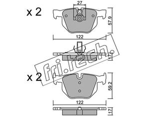 ΤΑΚ. BMW 5 E60-E61-E63 FRITECH \"O\" fri.tech. 660.0