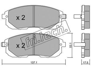 ΤΑΚ. NISSAN TIDA,JUKE,CUBE 1.6,1.8 10- \"E\" FRITECH fri.tech. 893.1