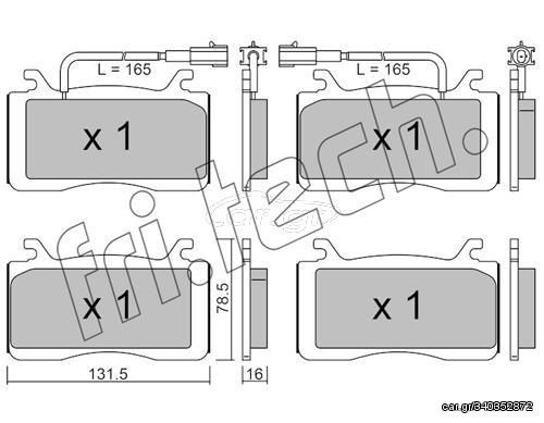 ΤΑΚ. ALFA STELVIO (949) 2.0,2.2D 16> \"E\" FRITECH fri.tech. 1141.0