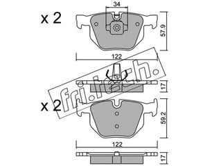 ΤΑΚΑΚΙΑ-BMW X5(E70) 3.0 06- (REAR) fri.tech. 660.4