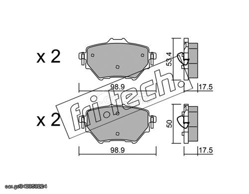 ΤΑΚ. CITROEN C4-PEUGEOT 308 1.6 THP 16> \"O\"  FRITECH fri.tech. 1003.0