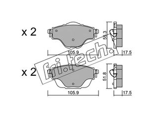 ΤΑΚ. CITROEN C4 Picasso-PEUGEOT 308 1.6     \"Ε\" FRITECH fri.tech. 1004.0