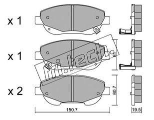 ΤΑΚ. TOYOTA VERSO 2.2 D-4D  \"O\"  FRITECH fri.tech. 896.0