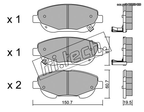 ΤΑΚ. TOYOTA VERSO 2.2 D-4D  \"O\"  FRITECH fri.tech. 896.0