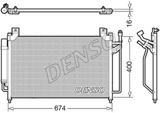 ΨΥΓΕΙΟ A/C MAZDA CX-7 2.2 MZR-CD <13  DENSO DENSO DCN44013