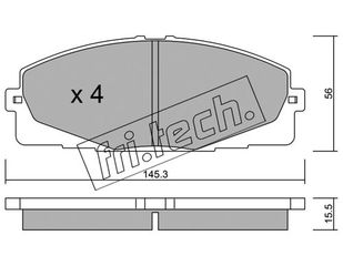 ΤΑΚ. TOYOTA HI-ACE IV 2.5 D-4D 06- \"E\" FRITECH fri.tech. 900.0