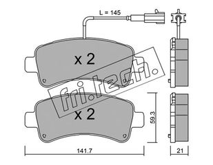 ΤΑΚ. FIAT DUCATO-PEUGEOT BOXER 2.3D 15> L141,7mm \"O\" FRITECH fri.tech. 1057.0