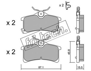 ΤΑΚΑΚΙΑ-TOYOTA AVENSIS(T22) 1.8 VVT-I 00- fri.tech. 465.0