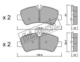 ΤΑΚ. FORD TRANSIT CUSTOM 2.2 TDGI 12>   \"O\" FRITECH fri.tech. 1007.0