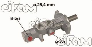 ΑΝΤΛ. ΦΡΕΝ. VOLVO S60 I 2.0T,2.3T5 <10 Φ25,4mm CIFAM 202-579