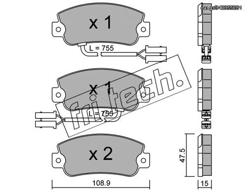 ΤΑΚ. ALFA ROMEO 33 1.2  FRITECH \"E\" fri.tech. 106.1