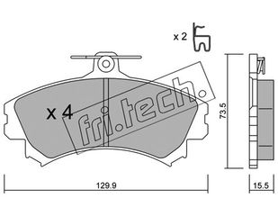 ΤΑΚ. MITSUBISHI, VOLVO  FRITECH \"E\" fri.tech. 225.0