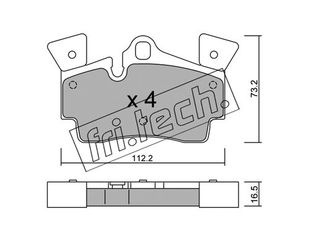 ΤΑΚ. AUDI Q7 4,2 FSI-PORSCHE CAYENNE 4.5 06- \"O\"  FRITECH fri.tech. 671.1