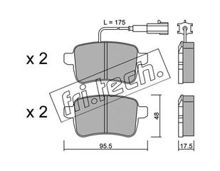 ΤΑΚ. ALFA ROMEO GIULIETTA ALL 10- \"O\" FRITECH fri.tech. 9120