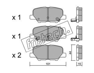ΤΑΚ. CITROEN C4-MAZDA 6-MITSUBISHI ASX 1.6 \"O\"  FRITECH fri.tech. 1011.0