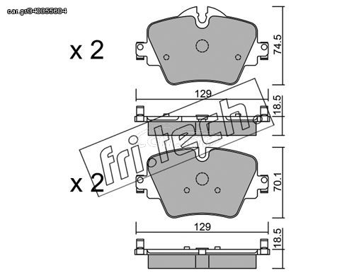 ΤΑΚ. BMW 2 (F45),5 (G30,F90) 13> \"E\" FRITECH fri.tech. 1061.0