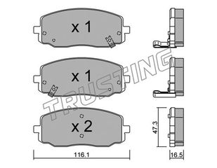 ΤΑΚ. KIA PICANTO HYUNDAI I10  \"E\"  TRUSTING TRUSTING 645.0