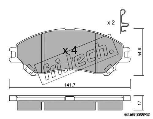 ΤΑΚ. SUZUKI SX4 S-Cross 1.6 13> \"Ε\"   FRITECH fri.tech. 1012.0