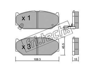 ΤΑΚ. SUZUKI SWIFT III ALL 05- JAPAN \"E\" FRITECH fri.tech. 9140