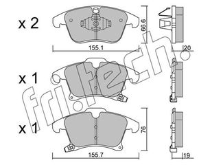 ΤΑΚ. FORD MONDEO V 1.5 EcoBoost 14> \"E\"  FRITECH fri.tech. 1063.0