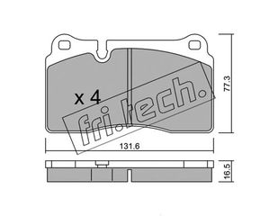 ΤΑΚ. VW TOUAREG 3.2 V6 04-  \"E\"  FRITECH fri.tech. 675.0