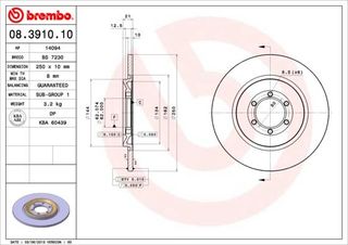 ΔΙΣΚ. ALFA ROMEO 75,90 85-92 (250*10) BRECO BS 7230